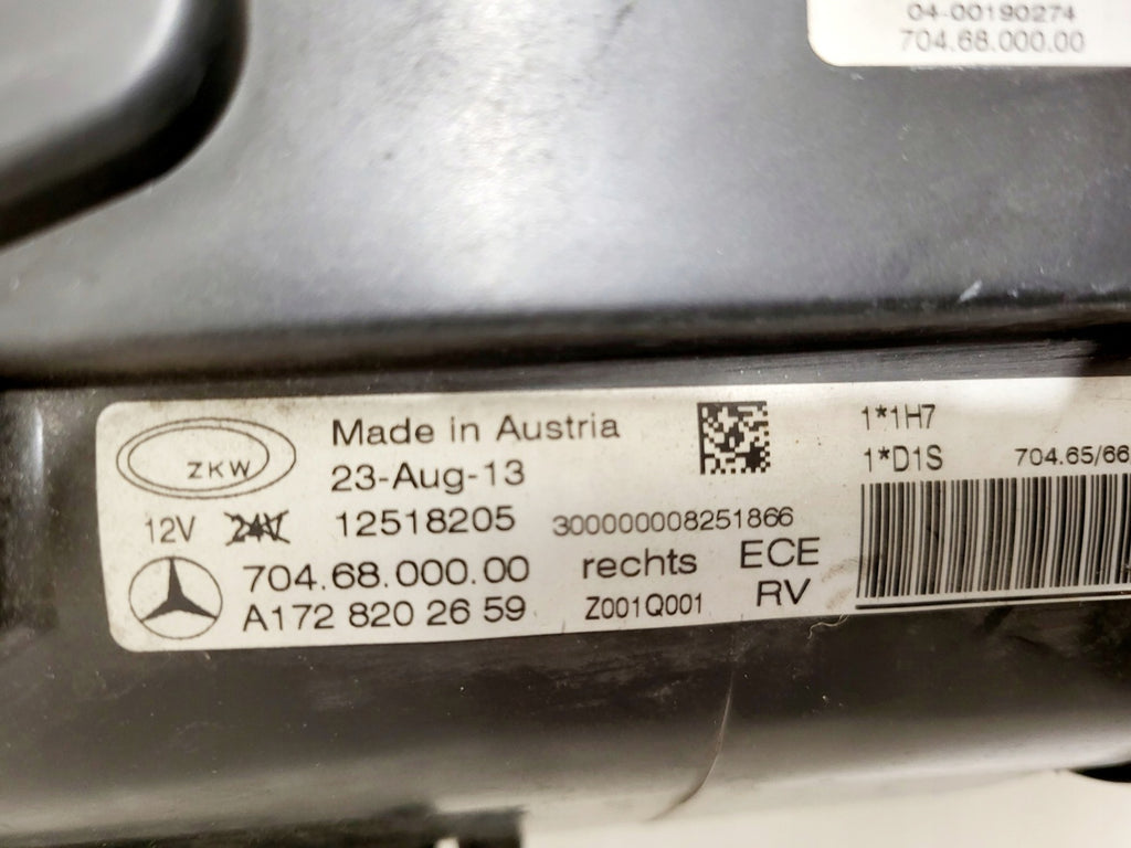 Frontscheinwerfer Mercedes-Benz Slk A1728202659 Xenon Rechts Headlight