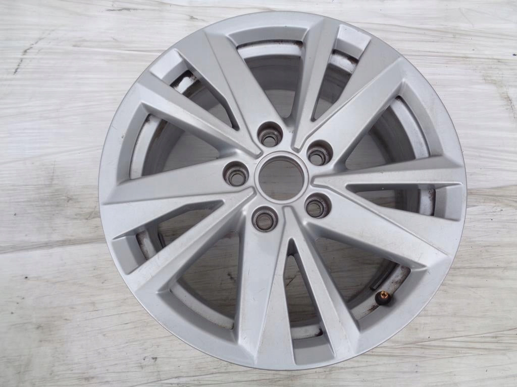 1x Alufelge 16 Zoll 6.5" 5x112 48ET Glanz Silber 5TA601025Q VW Touran Rim Wheel FEL2450316348dq