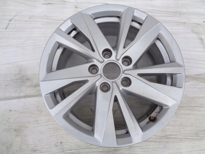 1x Alufelge 16 Zoll 6.5" 5x112 48ET Glanz Silber 5TA601025Q VW Touran Rim Wheel FEL2450316348dq
