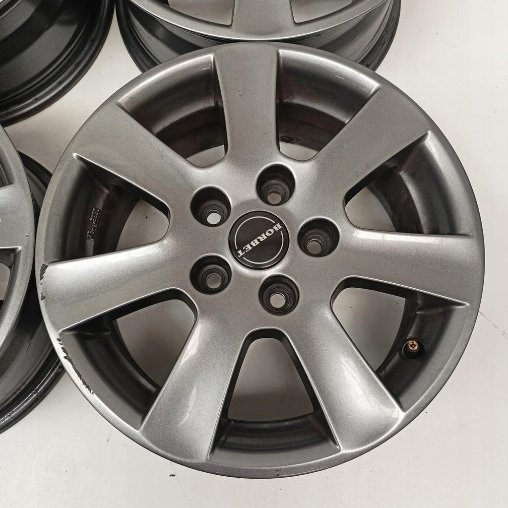4x Alufelge 15 Zoll 6.5" 5x112 47ET Glanz Grau CA65535K1 Audi I Rim Wheel FEL8768035122qc