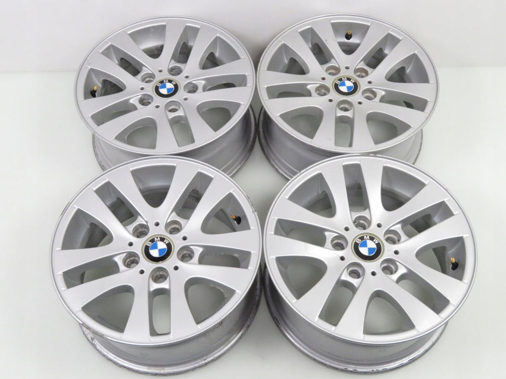 4x Alufelge 16 Zoll 7.0" 5x120 34ET Glanz Silber 6775595 BMW 3 E46 E90 Rim Wheel FEL1485150535jg