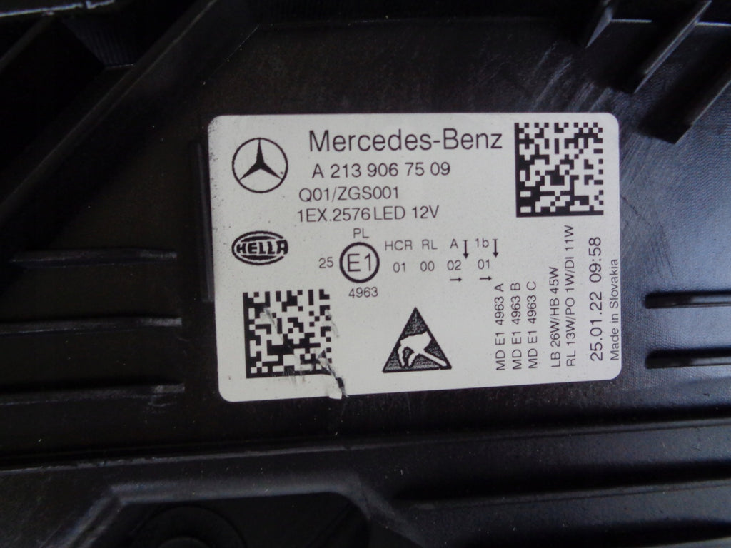 Frontscheinwerfer Mercedes-Benz W213 A2139067509 Full LED Links Headlight SCH7784531112jv