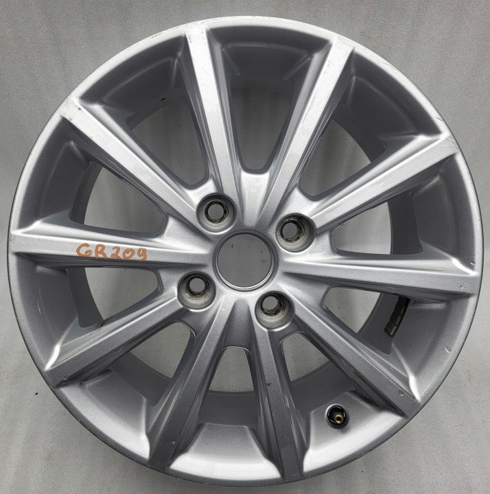 1x Alufelge 16 Zoll 6.5" 4x108 47 5ET Glanz Silber H1BC-1007-B1A Ford Fiesta I FEL7605075367md