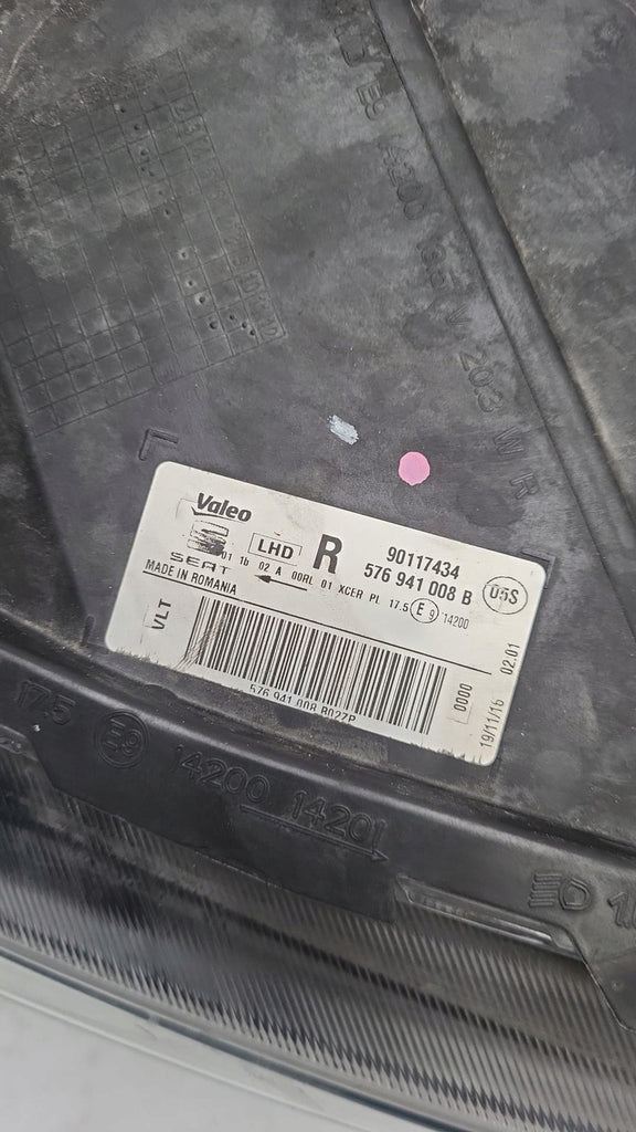 Frontscheinwerfer Seat Ateca 576941008B Full LED Rechts Scheinwerfer Headlight