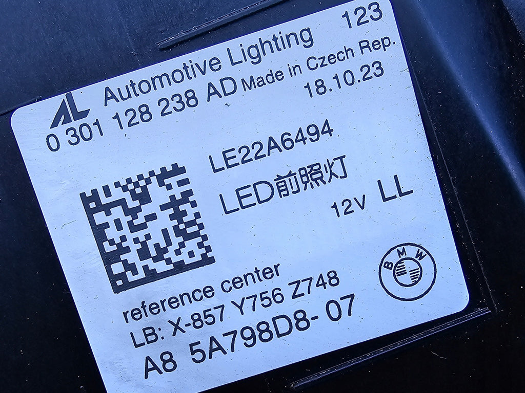 Frontscheinwerfer BMW 5 5A798D8-07 Full LED Rechts Scheinwerfer Headlight SCH1804467255ua