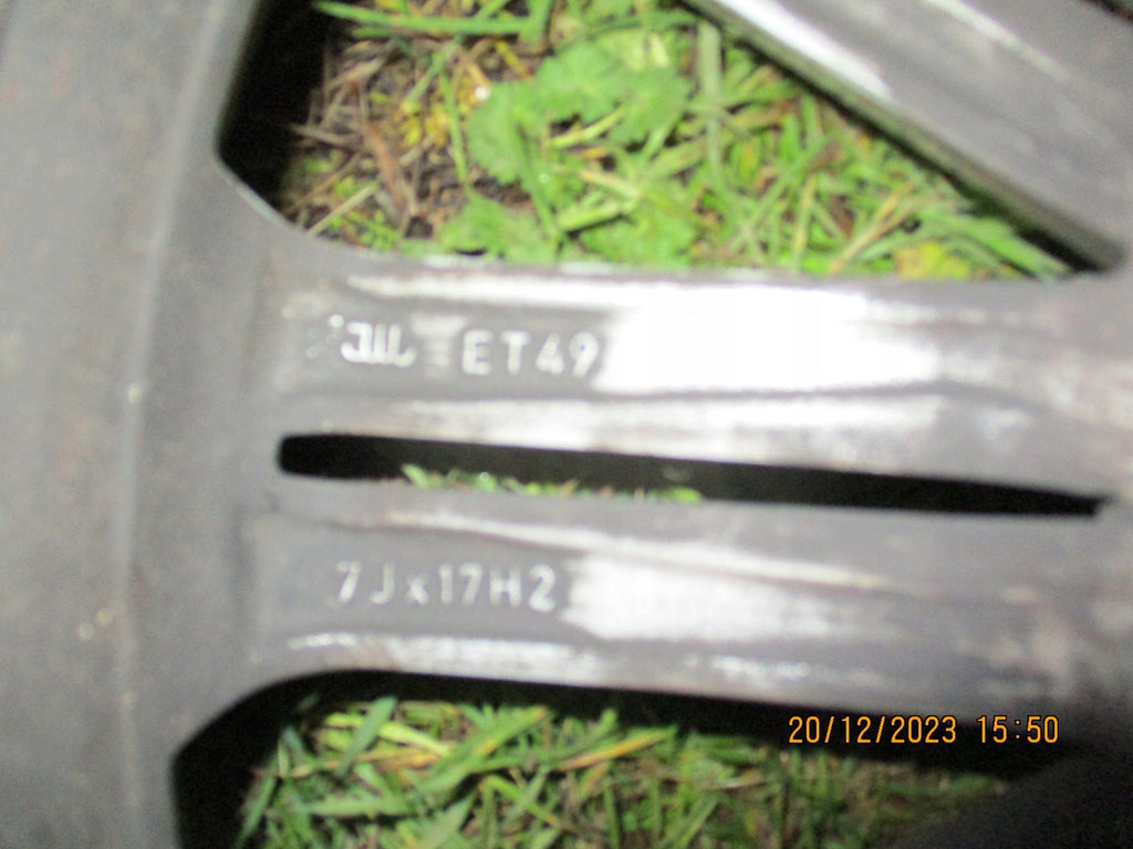 1x Alufelge 17 Zoll 7.0" 5x112 49ET Glanz Grau 5F0601025S Seat Leon Rim Wheel