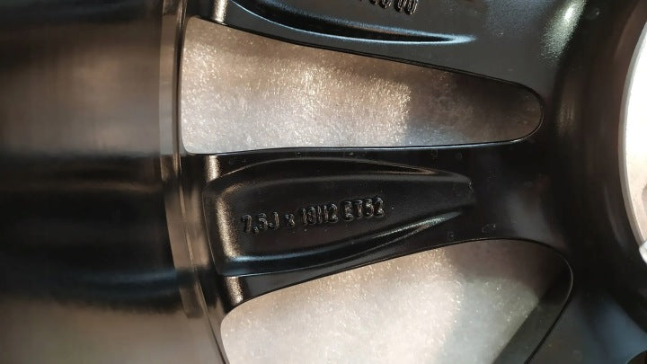 1x Alufelge 18 Zoll 7.5" 5x112 52ET Glanz Schwarz A2464010600 Mercedes-Benz W246 FEL4677438732wr