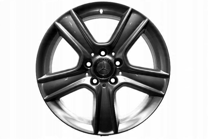 1x Alufelge 17 Zoll 7.5" 5x112 47ET Glanz Silber A2044012702 Mercedes-Benz