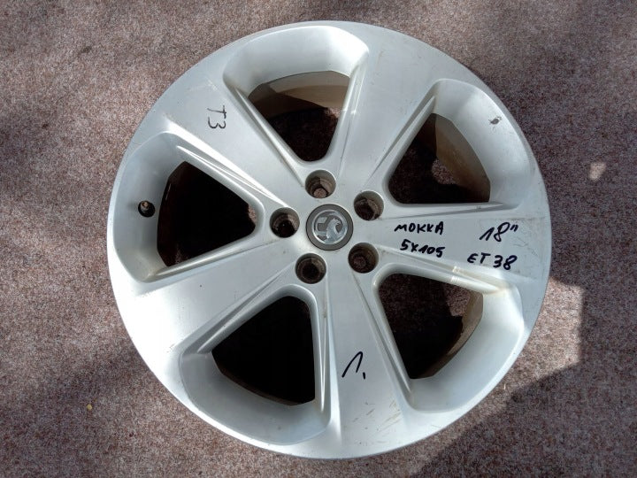 1x Alufelge 18 Zoll 5x105 Opel Mokka Rim Wheel FEL8890698609kl