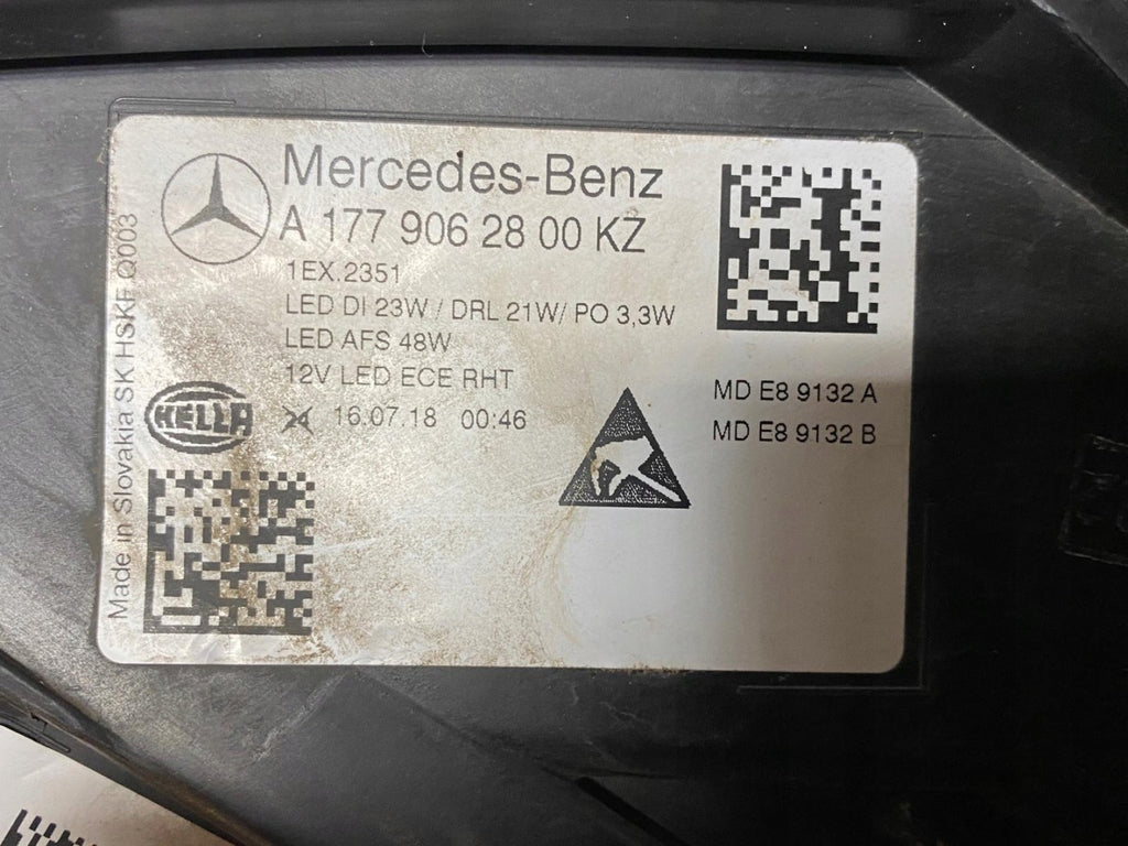Frontscheinwerfer Mercedes-Benz W177 A1779062800 Full LED Rechts Headlight SCH8780195915rz