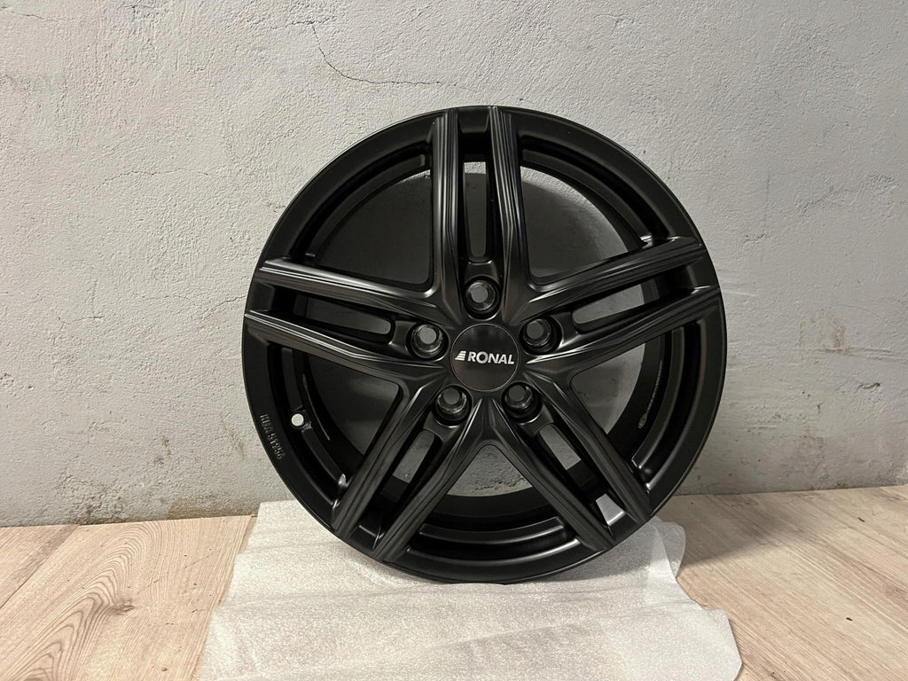 1x Alufelge 16 Zoll 6.5" 5x108 50ET Matt Schwarz 65R6655351 Rim Wheel FEL7825594208br