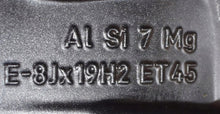 Load image into Gallery viewer, 1x Alufelge 19 Zoll 8.0" 5x112 45ET Glanz Graphit 89A601025C Audi E-Tron Mg FEL6192682426us