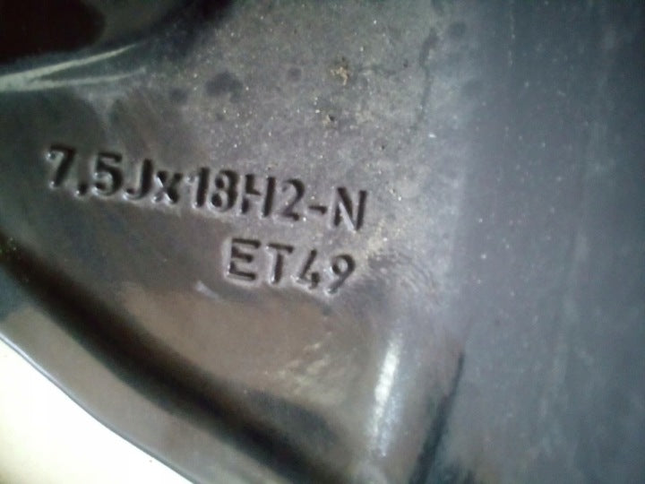 1x Alufelge 18 Zoll 7.5" 5x112 49ET Glanz Schwarz A1774010500 Mercedes-Benz W177 FEL8149626008if