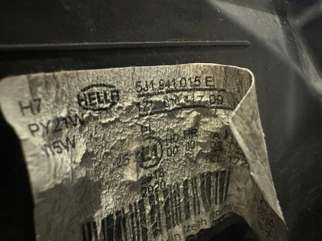 Frontscheinwerfer Skoda Fabia II 5J1941015E Links Scheinwerfer Headlight