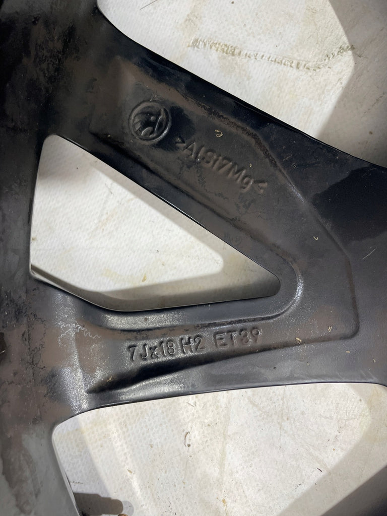 1x Alufelge 18 Zoll 7.0" 5x112 39ET Schwarz 657601025G Skoda Scala Rim Wheel