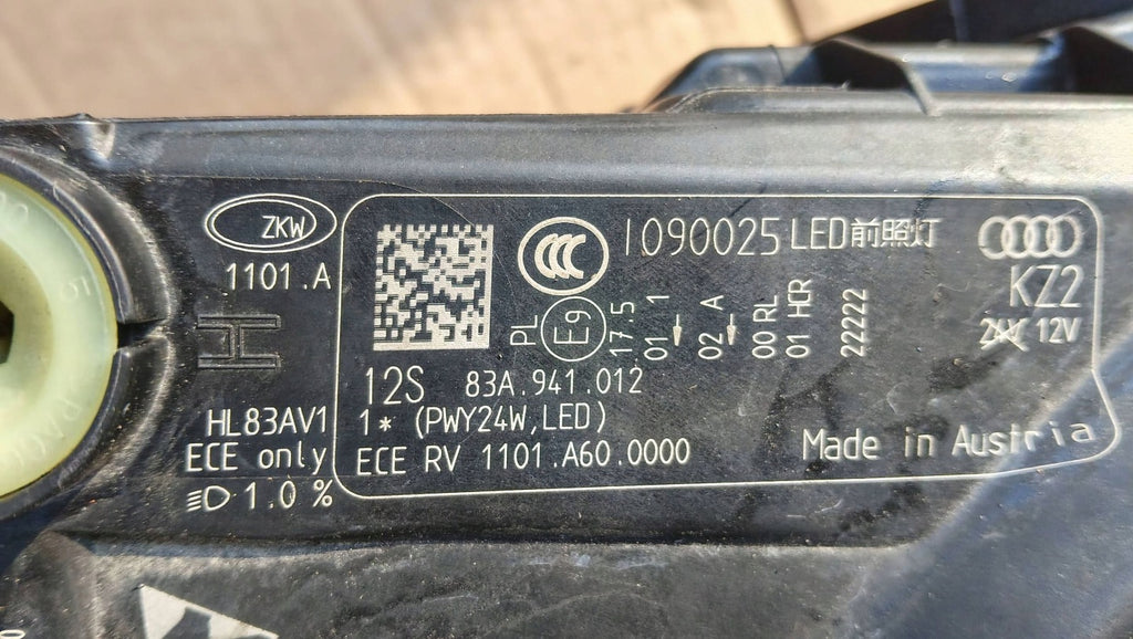 Frontscheinwerfer Audi Q3 83A941012 LED Rechts Scheinwerfer Headlight SCH7089143503ia