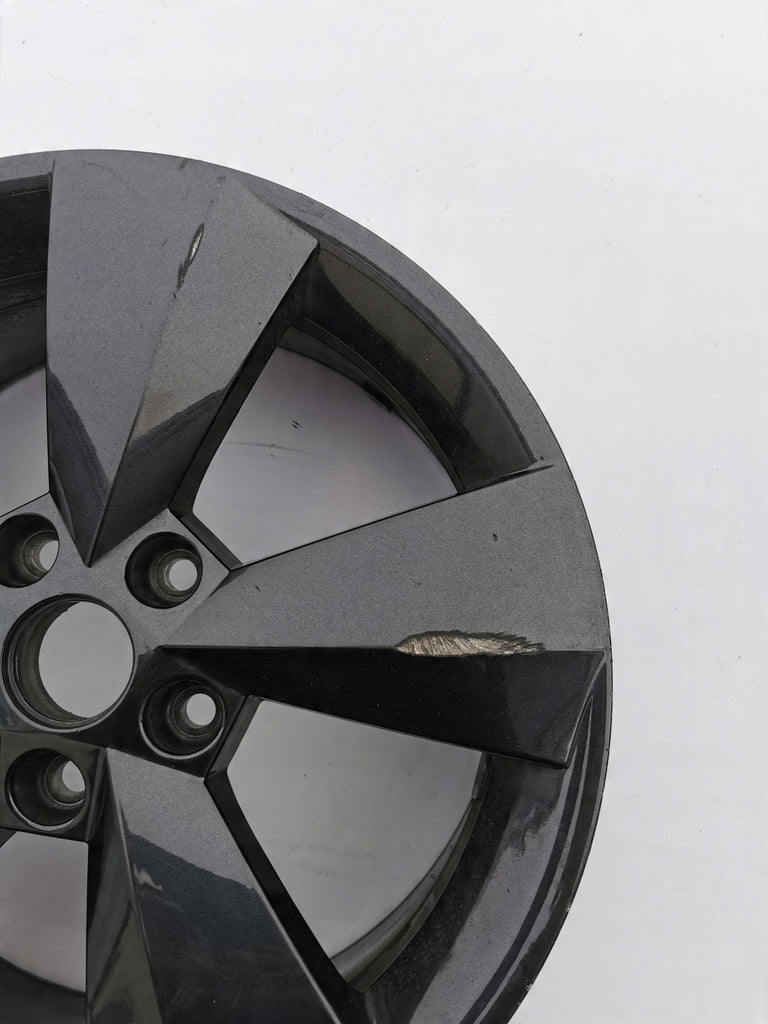 1x Alufelge 17 Zoll 6.5" 5x112 38ET Glanz Schwarz 565601025AA Skoda Kodiaq
