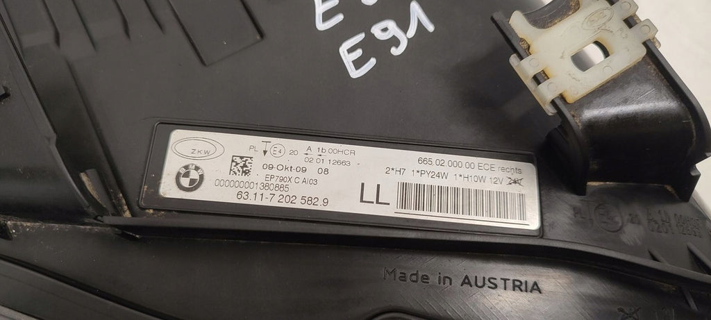 Frontscheinwerfer BMW E91 E90 7202582 Rechts Scheinwerfer Headlight SCH9408829614ou