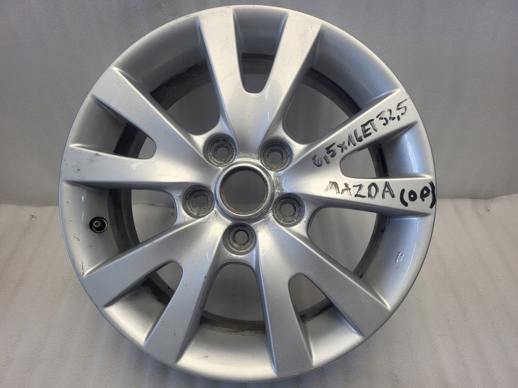 1x Alufelge 16 Zoll 6.5" 5x114.3 52 5ET Glanz Silber 9965616560 Mazda Cx3 Cx-3 FEL5920904832zs