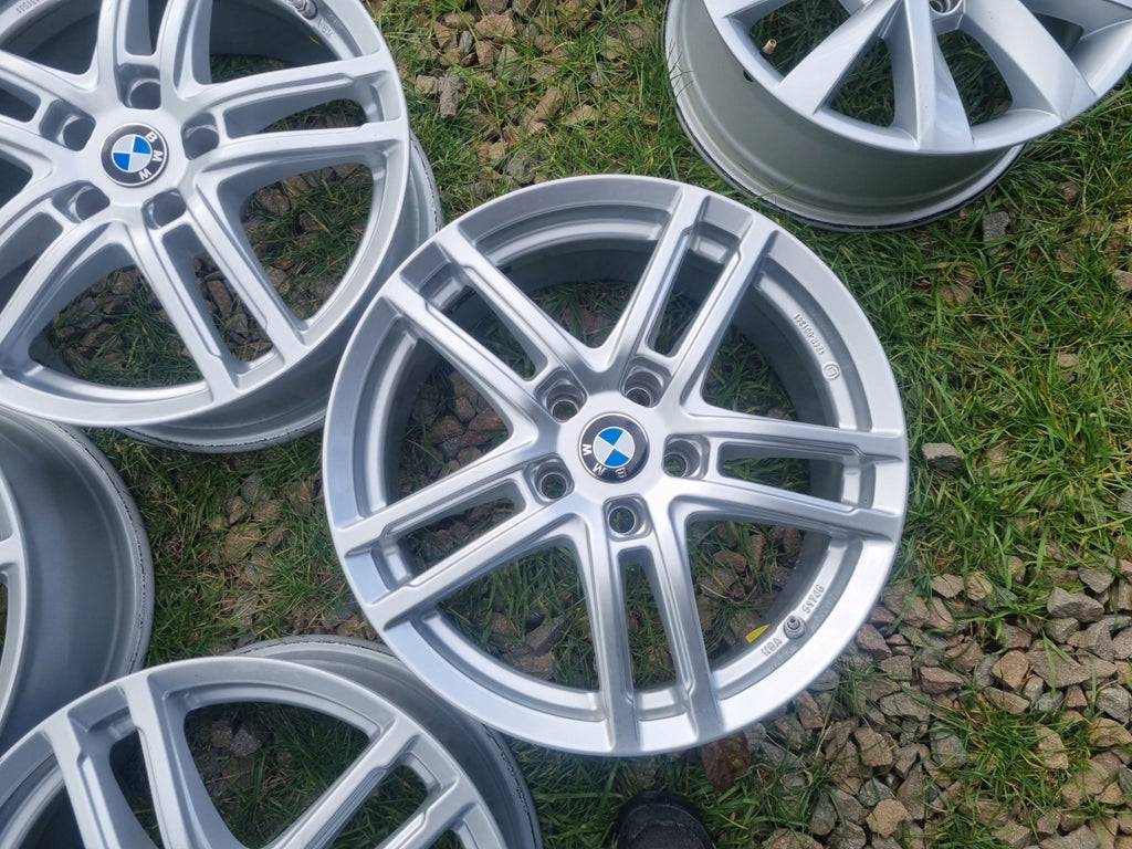 4x Alufelge 17 Zoll 7.5" 5x112 30ET Glanz Silber KBA51746 BMW G01 G02 Rim Wheel FEL2442508954uj