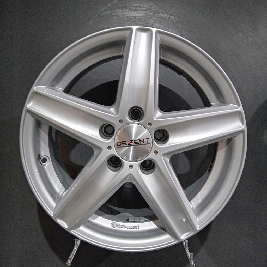 4x Alufelge 16 Zoll 6.5" 5x112 38ET Glanz Silber Audi Superb III Octavia I FEL5547207294px