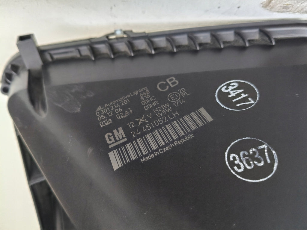 Frontscheinwerfer Opel Zafira B 24451052 Links Scheinwerfer Headlight