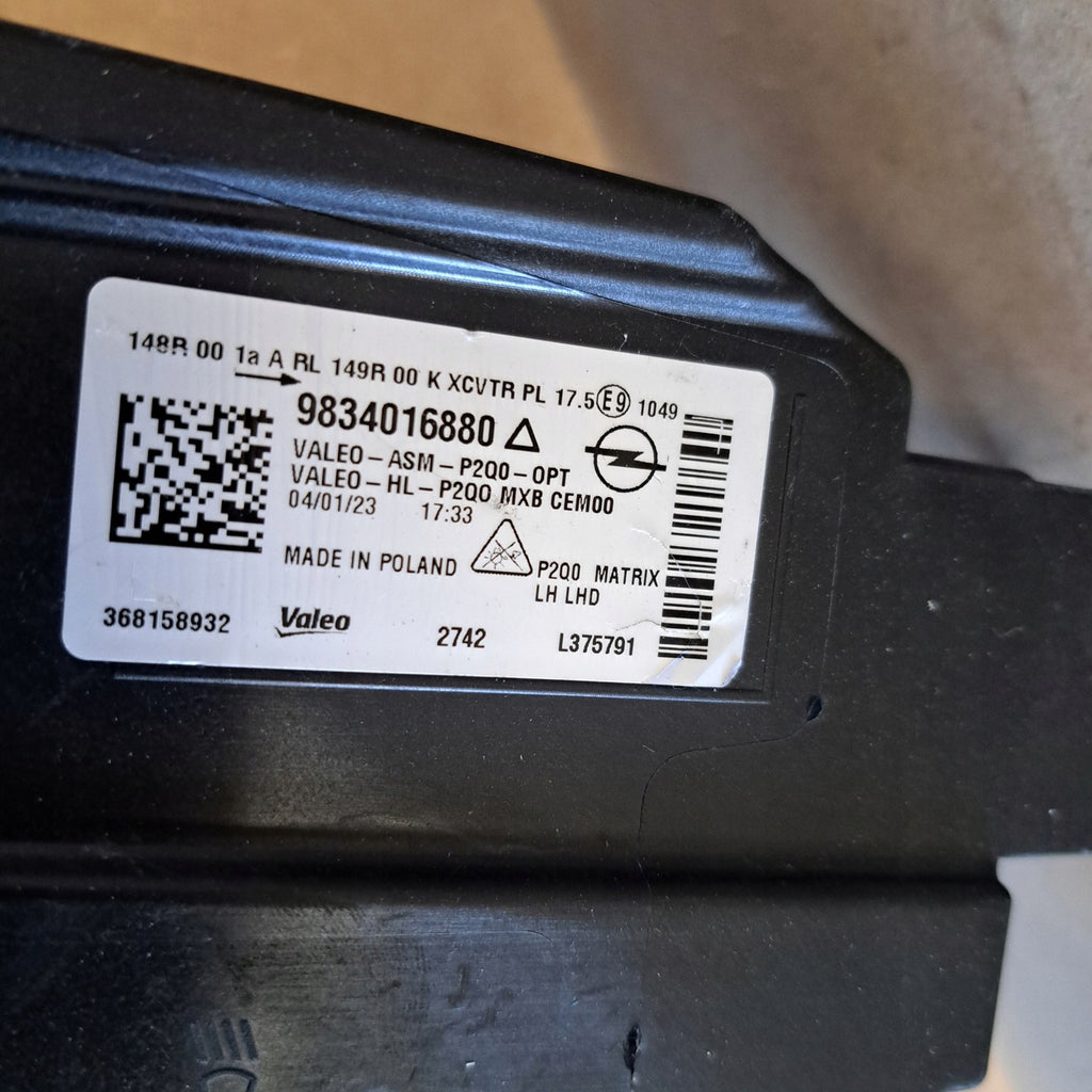 Frontscheinwerfer Opel Mokka 9834016880 LED Links Scheinwerfer Headlight SCH2727606696fo