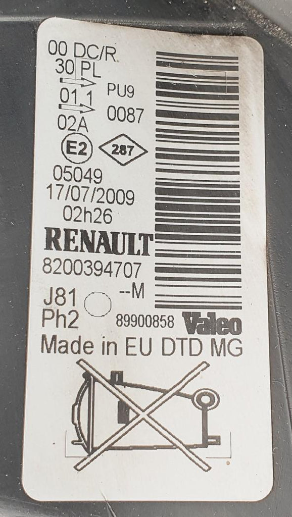 Frontscheinwerfer Renault Espace IV 8200394707 Xenon Rechts Headlight