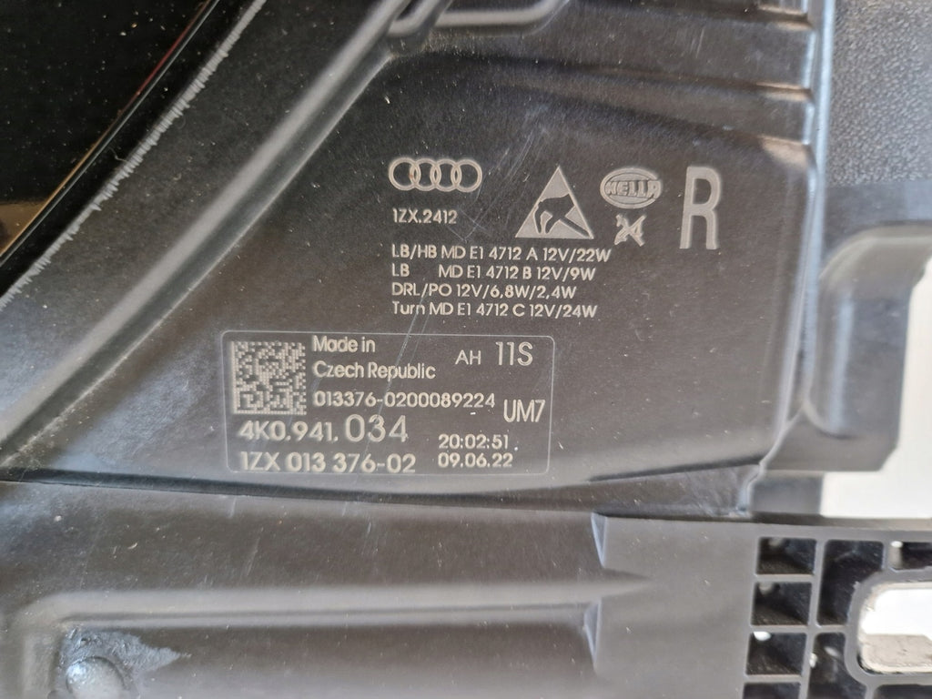 Frontscheinwerfer Audi A6 4K0941034 Rechts Scheinwerfer Headlight