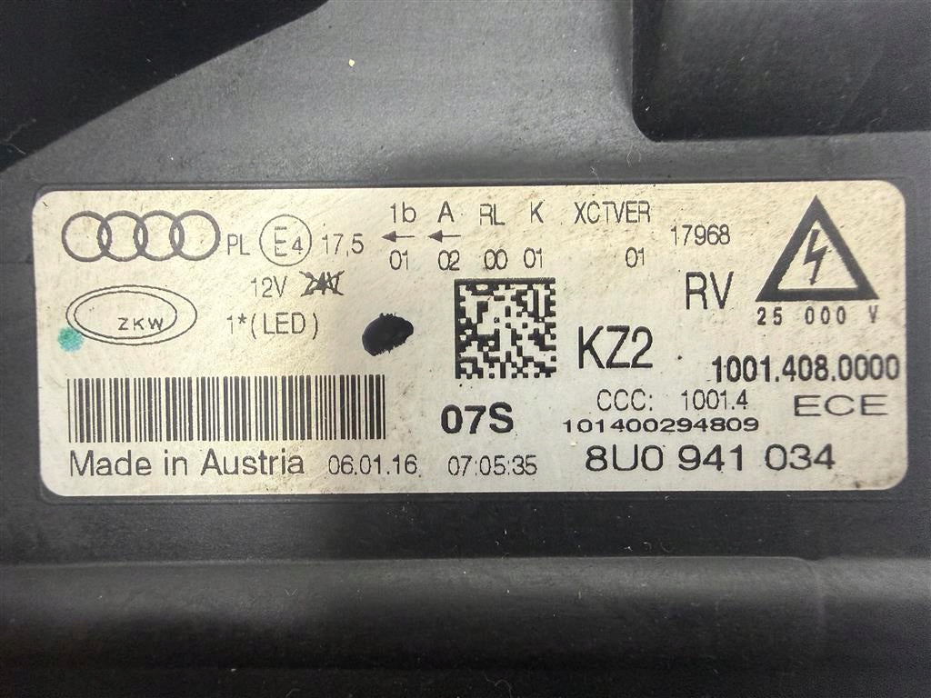 Frontscheinwerfer Audi Q3 8U0941034 Xenon Rechts Scheinwerfer Headlight SCH6671182304ix