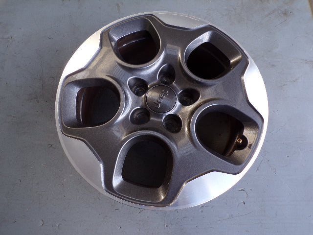 1x Alufelge 16 Zoll 6.5" 5x110 40ET Glanz Graphit 735577528 Jeep Renegade Mg FEL4218826802zj