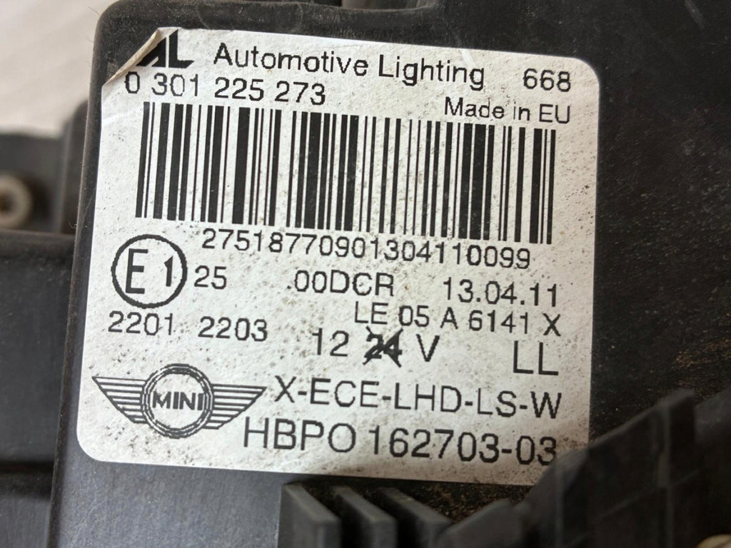 Frontscheinwerfer Mini R55 R56 162703 Links Scheinwerfer Headlight SCH8540945856qv