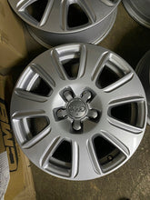 Load image into Gallery viewer, 4x Alufelge 16 Zoll 6.5&quot; 5x112 33ET Glanz Silber 8U0601025 Audi Rim Wheel