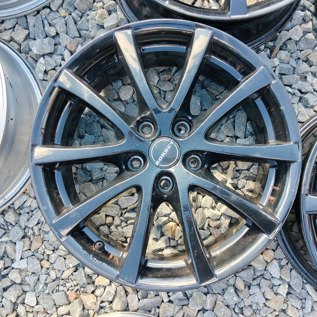 4x Alufelge 17 Zoll 7.0" 5x112 50ET Glanz Schwarz KBA47117 Audi I Rim Wheel FEL2107398301ct