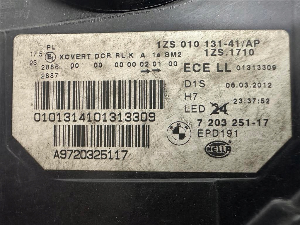 Frontscheinwerfer BMW 5 F11 F10 1ZS010-131-41 7203251-12 Xenon Links Headlight SCH5019219051ho