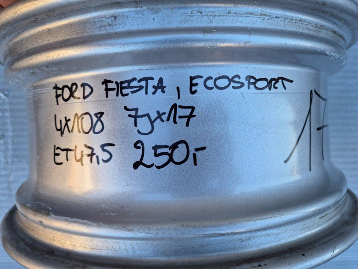 1x Alufelge 17 Zoll 7.0" 4x108 47 5ET H1BC1007C1A Ford Fiesta I Ecosport FEL3240891727iy