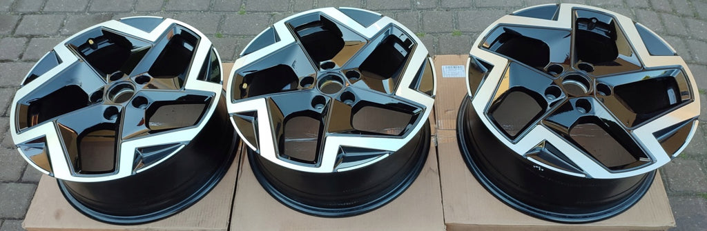 1x Alufelge 17 Zoll 7.5" 5x112 51ET Glanz Schwarz 5H0601025AP VW Golf Viii FEL4744553312ue