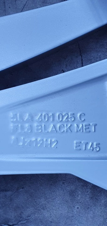 1x Alufelge 19 Zoll 8.0" 5x112 45ET Glanz Silber 5LA601025C Skoda Karoq Enyaq FEL4319222647he