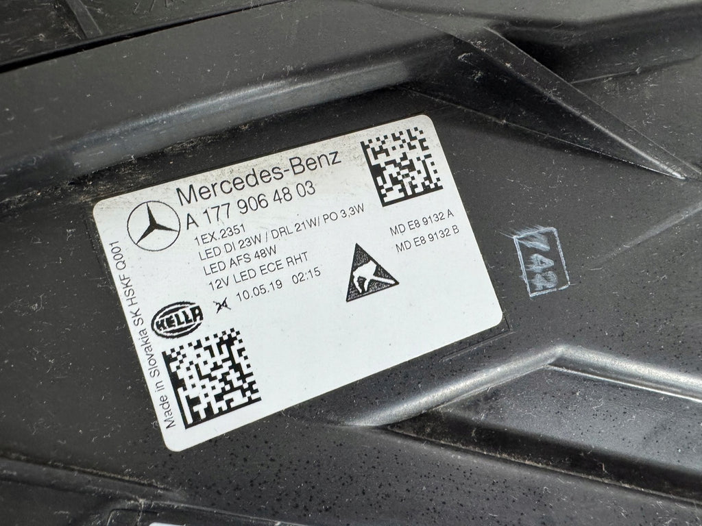 Frontscheinwerfer Mercedes-Benz W177 A1779064803 Full LED Rechts Headlight SCH9509895417ym