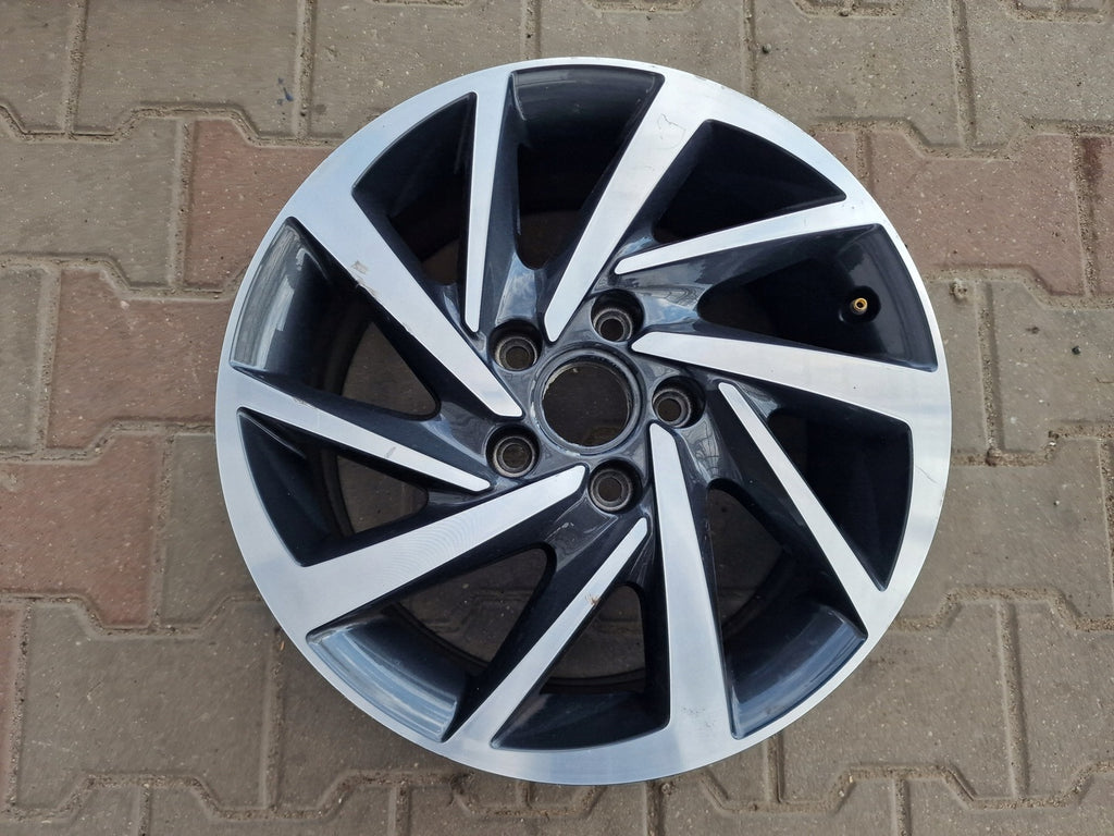 1x Alufelge 16 Zoll 6.5" 5x112 46ET Glanz Silber 5G0601025DM Ds Mg Golf