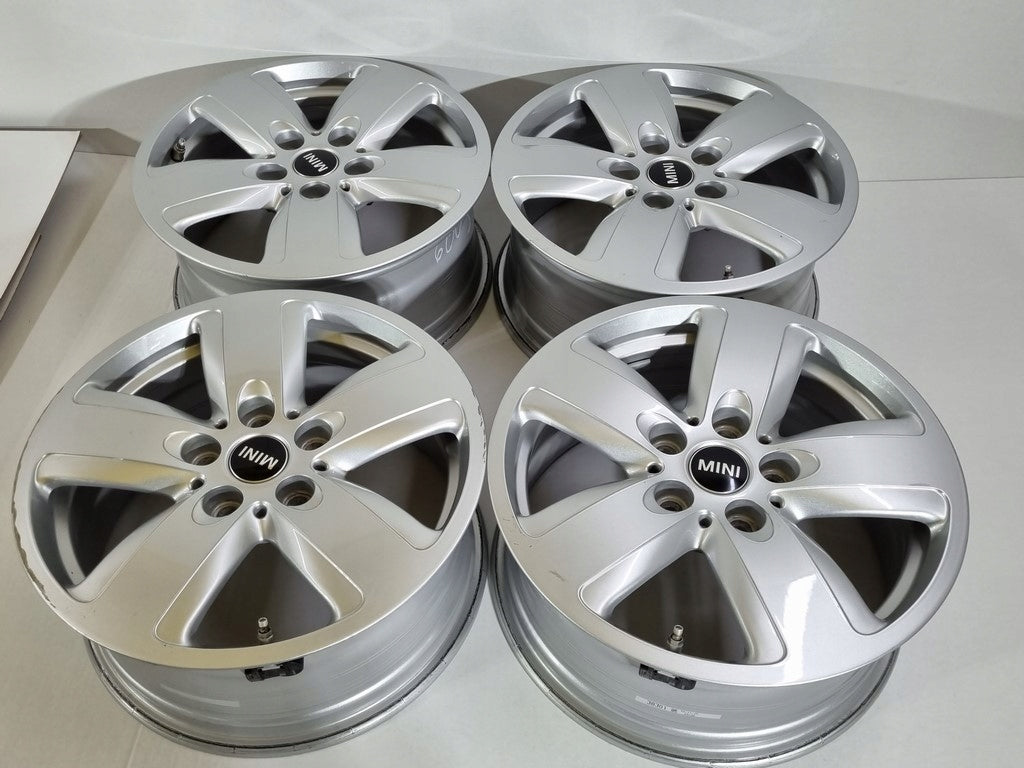4x Alufelge 16 Zoll 7.0" 5x112 47ET Glanz Silber 6877741 Mini Rim Wheel FEL4870919860hn