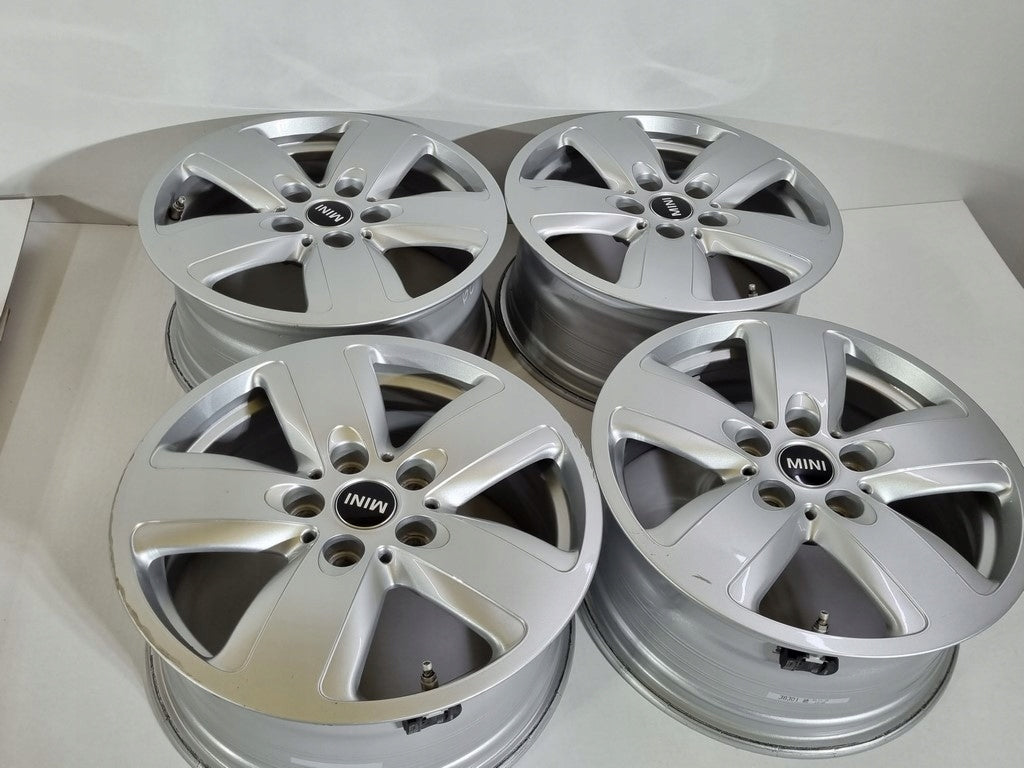4x Alufelge 16 Zoll 7.0" 5x112 47ET Glanz Silber 6877741 Mini Rim Wheel FEL4870919860hn