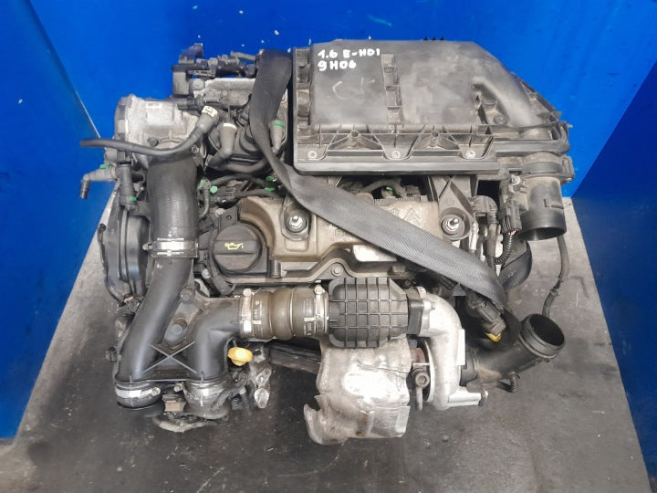 Motor Citroën Peugeot I 9H06 1.6 E-HDI 198TKm Diesel Engine Komplett MOT6187421105vx