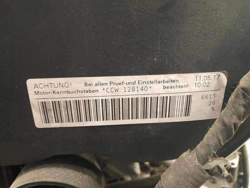 Motor Audi A4 B8 CCW 3.0 TDI 2017 Diesel Engine Unkomplett