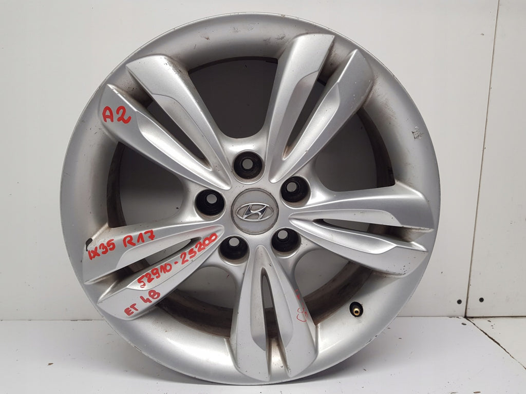 1x Alufelge 17 Zoll 6.5" 5x114.3 52910-2S200 Hyundai Ix35 Rim Wheel FEL2299801024ro