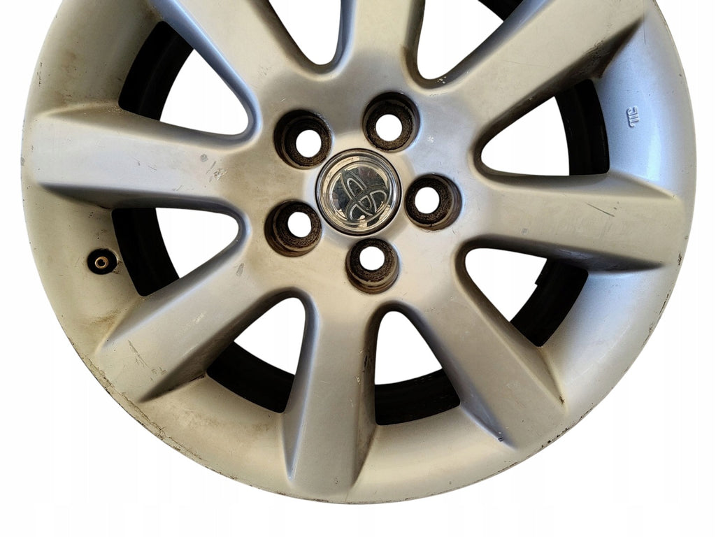 4x Alufelge 16 Zoll 6.5" 5x100 Glanz Silber Toyota Avensis Rim Wheel FEL8123013670eo