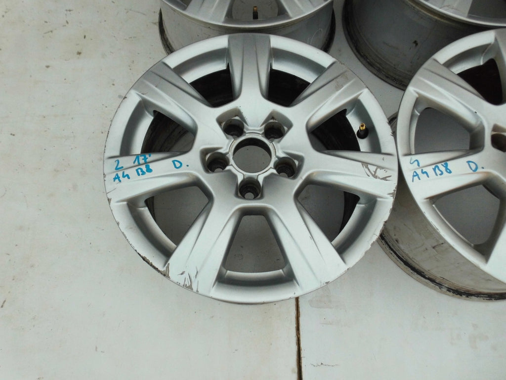 4x Alufelge 16 Zoll 7.5" 5x112 45ET Glanz Silber 8K0601025A Audi A4 B8 Rim Wheel