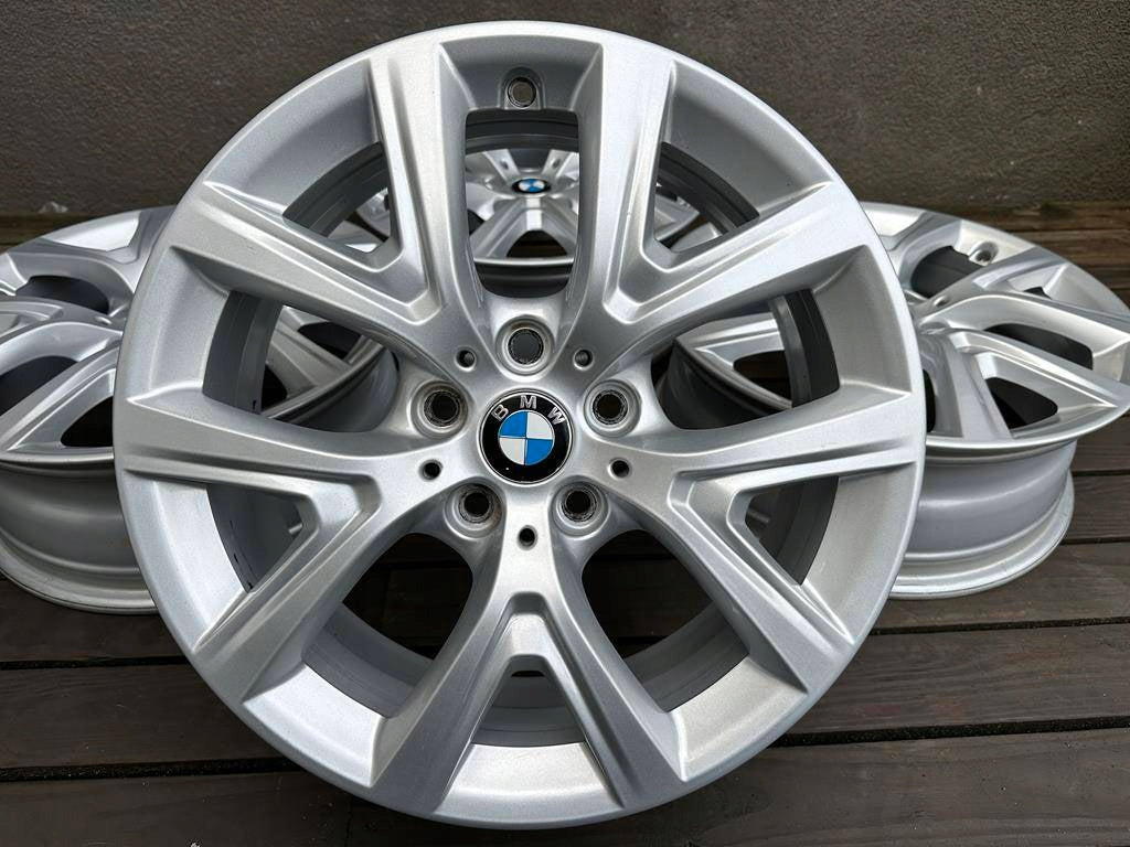 4x Alufelge 17 Zoll 6.5" 5x112 39ET Glanz Silber 6856076 BMW X1 F48 Rim Wheel FEL6330177923tu