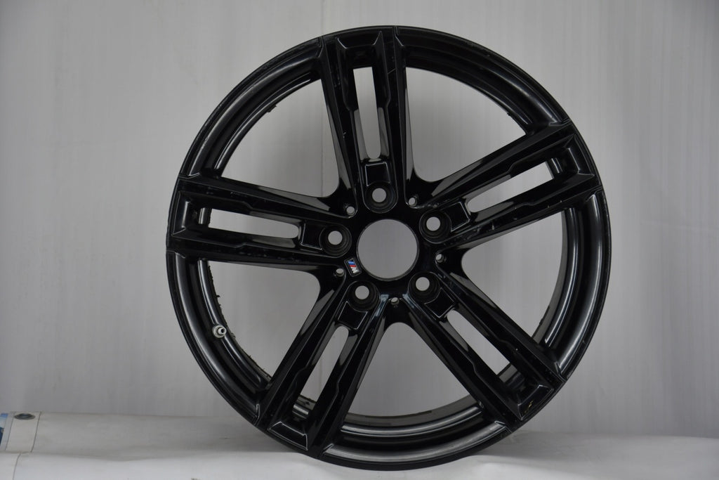 1x Alufelge 18 Zoll 8.0" 5x120 52ET Glanz Schwarz 8074186 BMW 1 Rim Wheel FEL6587456762ff