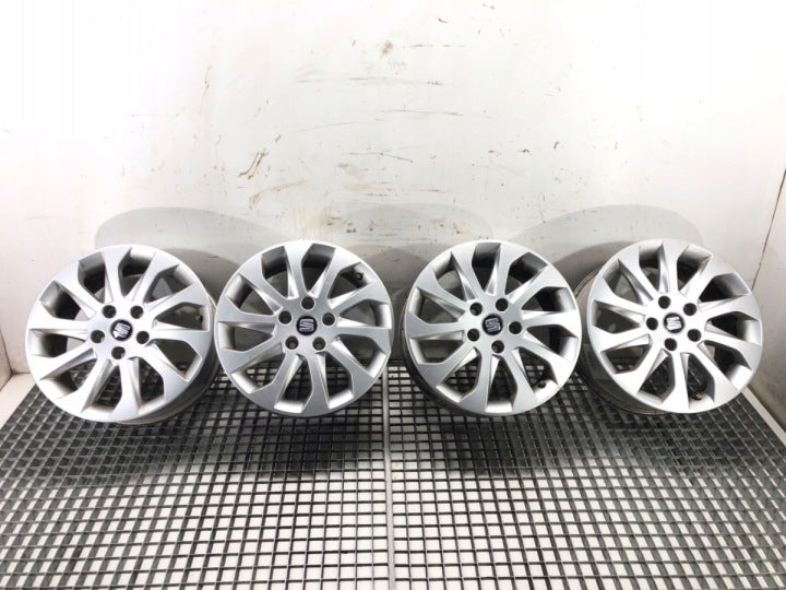 4x Alufelge 16 Zoll 6.5" 5x112 46ET 5F0501025A Seat Leon Rim Wheel FEL3710304025nv